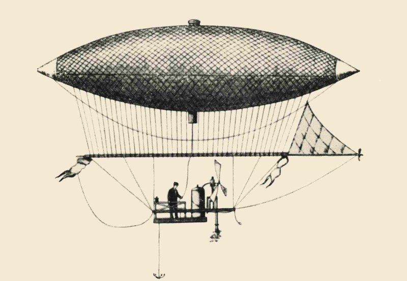 Дирижабль Жиффара 1852 год