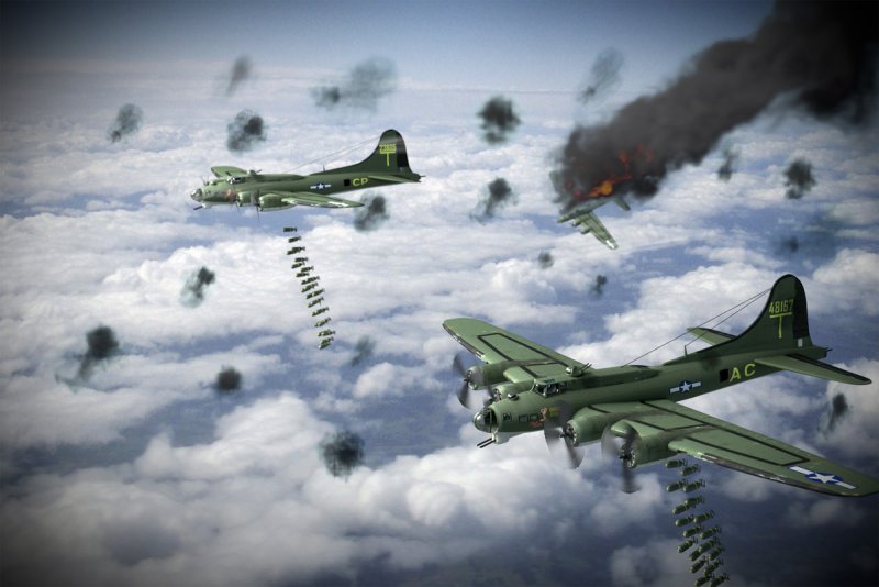 Б-17 бомбардировщик