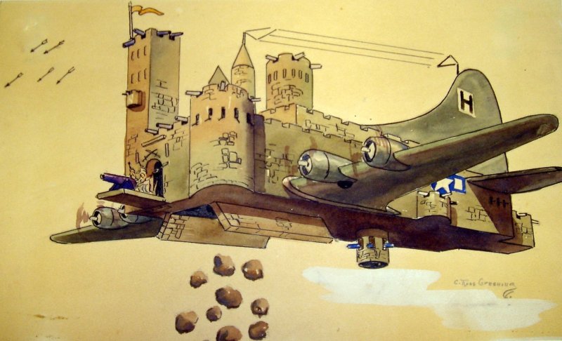 B-17 бомбардировщик