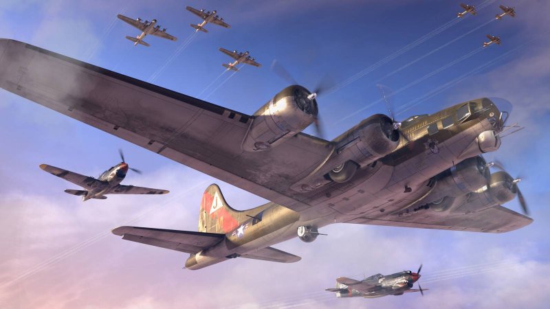 B-17 бомбардировщик