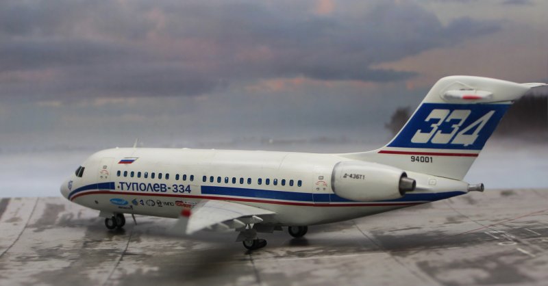 Модель самолета ту-334 Восточный экспресс