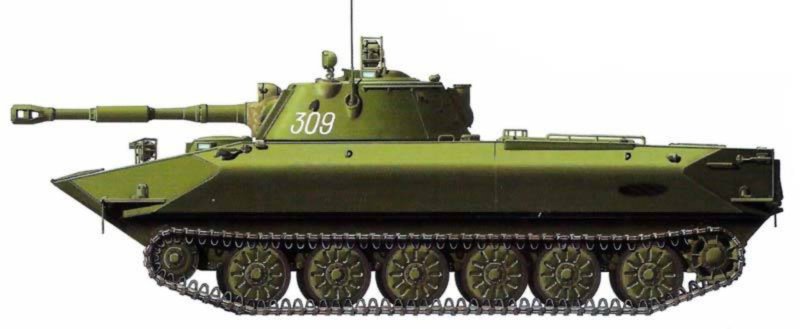 Плавающий танк пт-76б