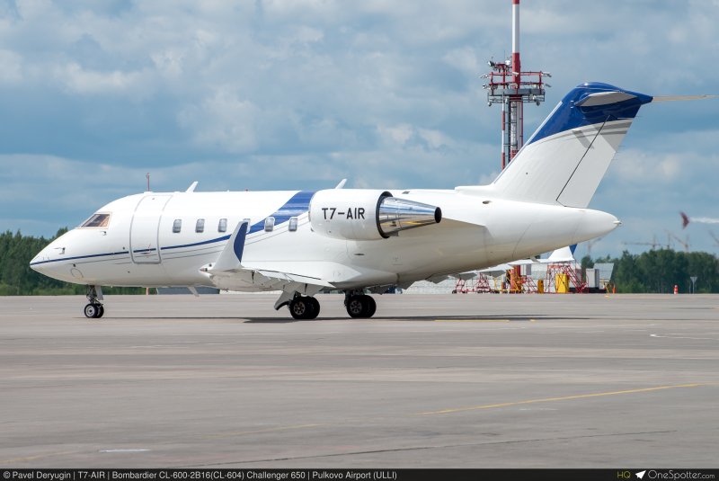 Bombardier с регистрационным номером t7-7aa
