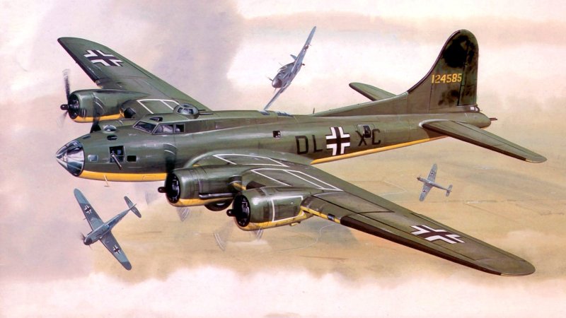 B17 самолет бомбардировщик