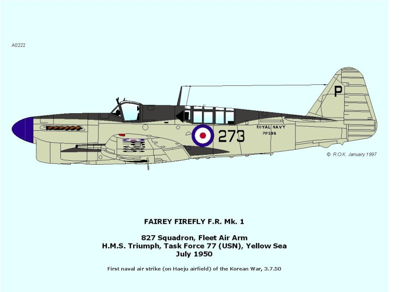 Fairey Firefly чертежи