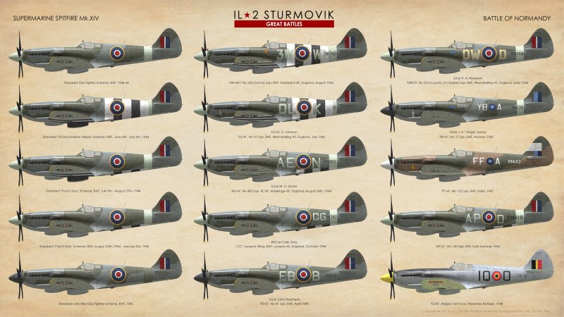 Spitfire mk14 чертежи
