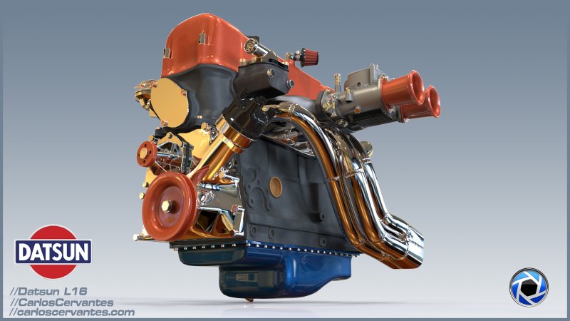 Datsun l engine vector
