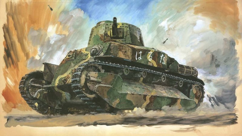 Японский танк второй мировой войны арт