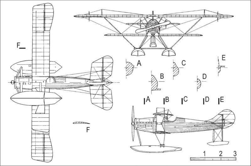 МБР-2 гидросамолёт чертежи