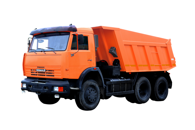 КАМАЗ оранжевый 65115 самосвал
