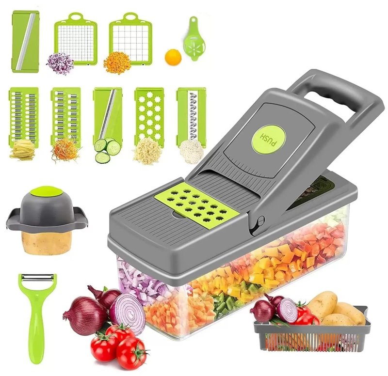 Многофункциональная овощерезка Veggie Slicer 14 в 1