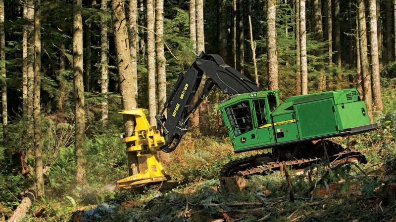 Валочно-пакетирующая машина John Deere 909м