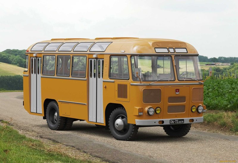 Старые автобусы ПАЗ 672