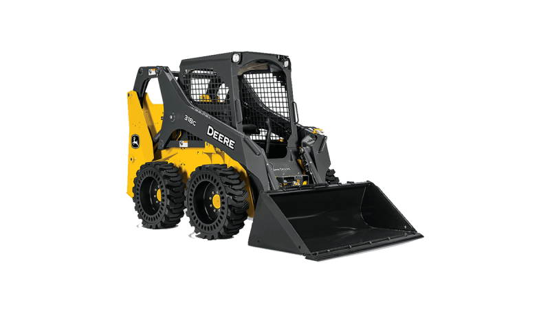 Погрузчик с бортовым поворотом John Deere 318d