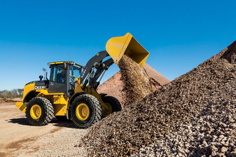 Фронтальный погрузчик John Deere 524k