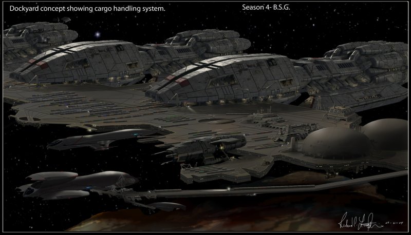 Battlestar Galactica ship Art