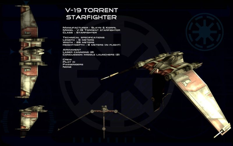 Звёздный истребитель v-19 поток