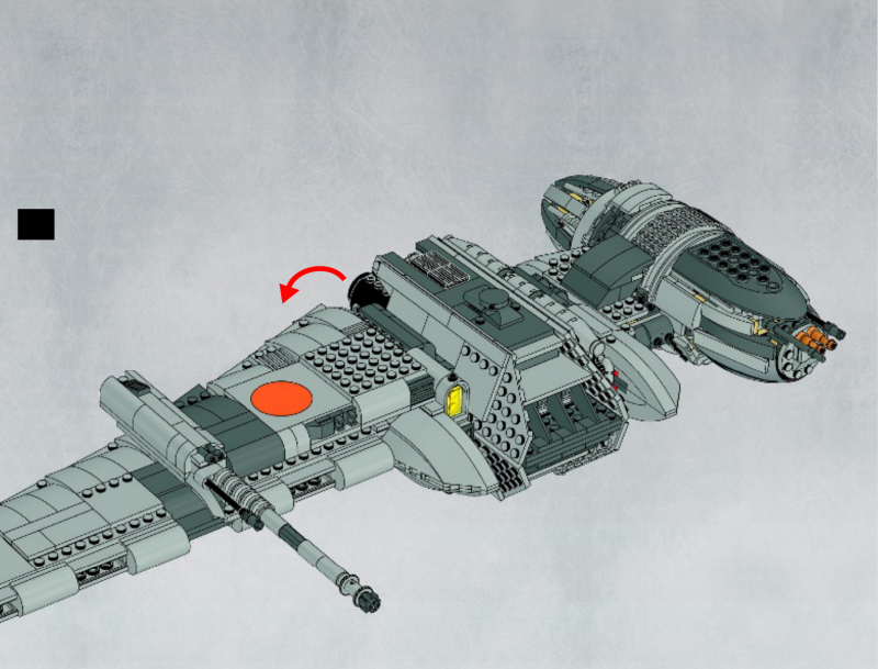 B-Wing Star Wars лего мини