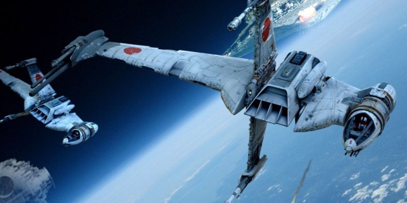 Звёздные войны т-65 x Wing арты синей эскадрильи