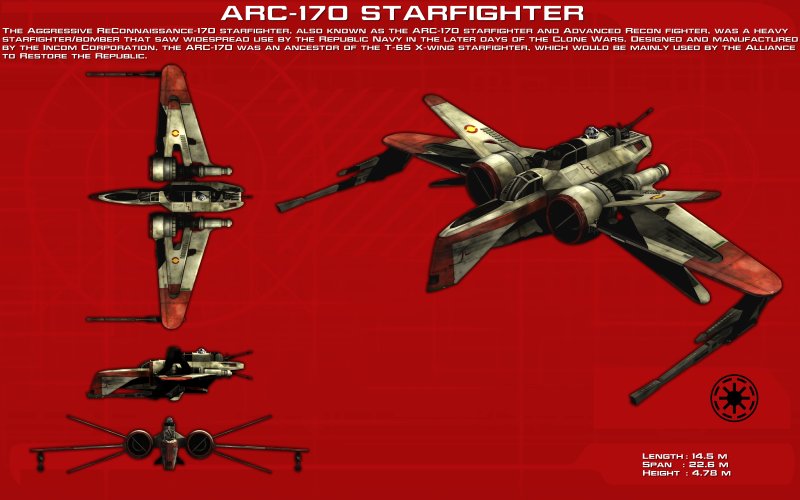 Звездный истребитель Arc-170 Starfighter