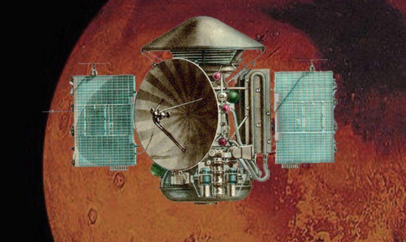 27 Ноября 1971 г. станция «Марс-2» впервые достигла поверхности Марса.