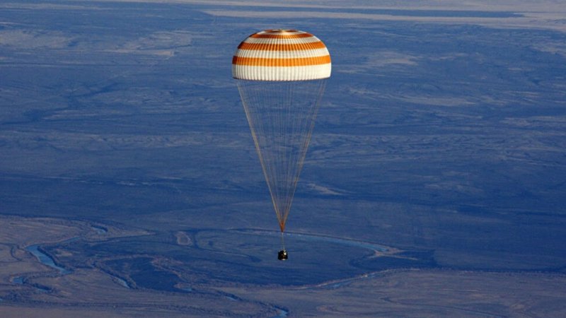 Спускаемый аппарат Восток на парашюте