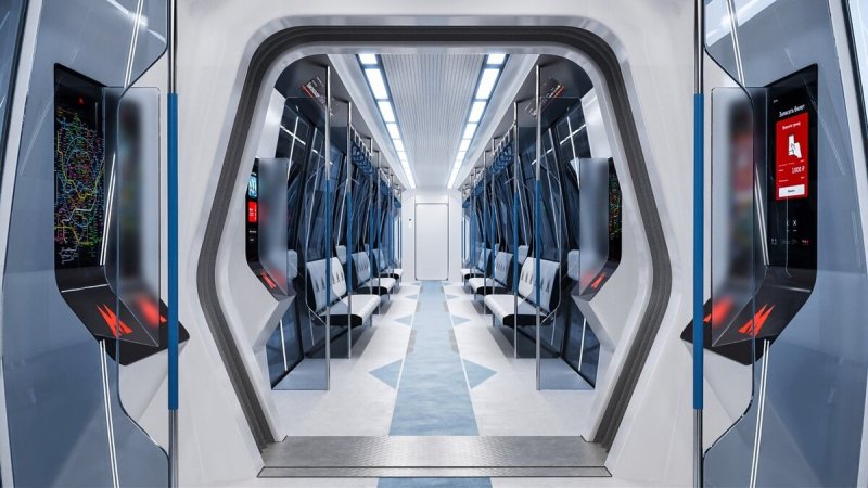 Концепт кабины метропоезда Москва 2020