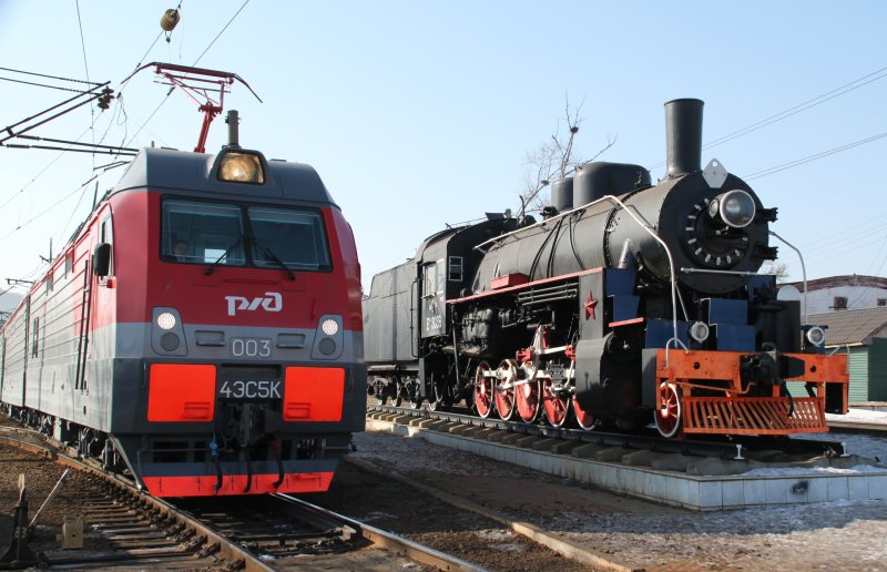Локомотив паровоз тепловоз