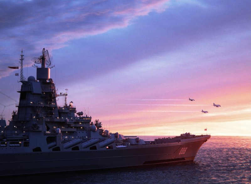 Крейсер Москва модель