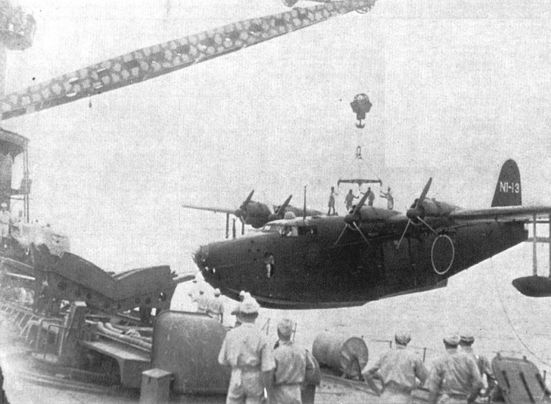 Японская тяжелая летающая лодка Kawanishi h8k