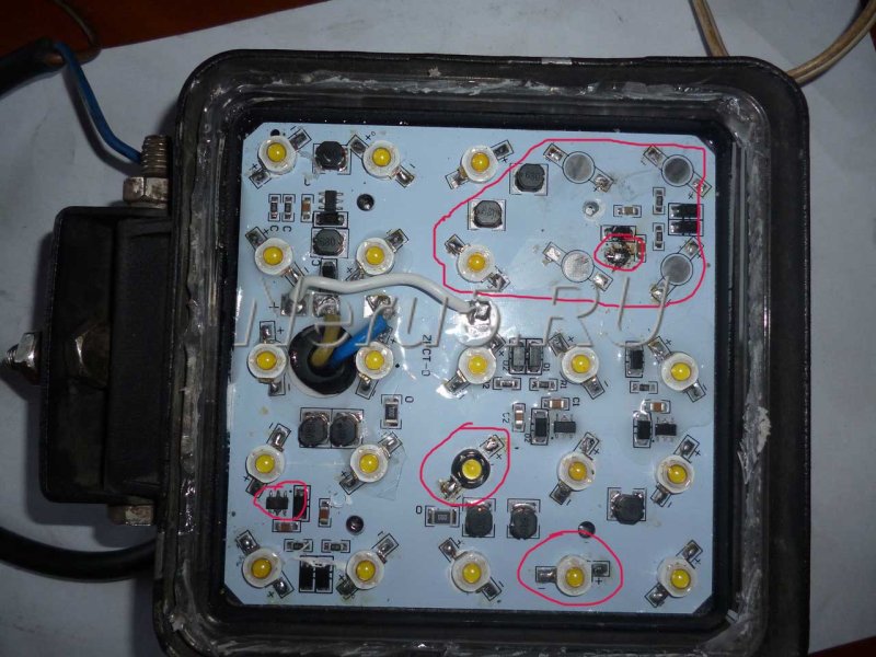 Перегорела диодная фара