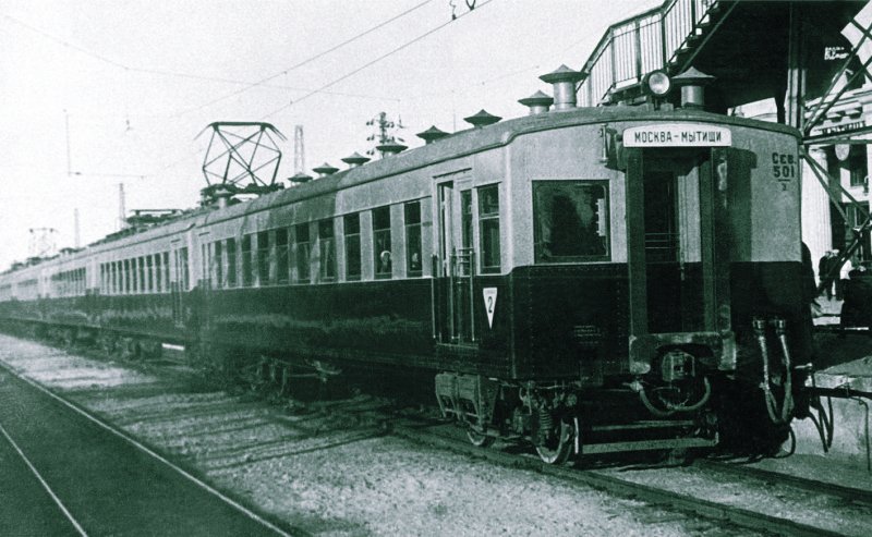 Москва Мытищи электропоезд 1929