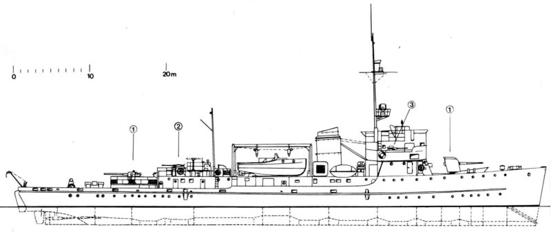 Морской тральщик чертежи