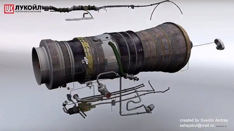 Двигатель НК-14ст 3д модель