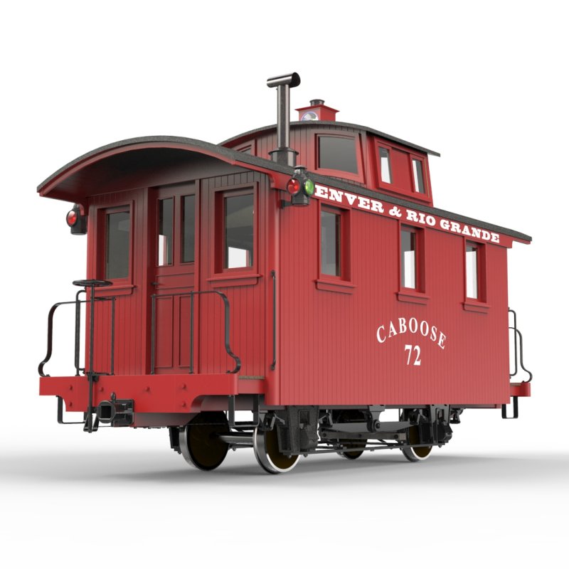 Вагон Кабуз 3d model Wood