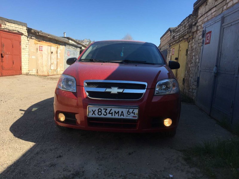 Шевроле Авео т250 с туманками