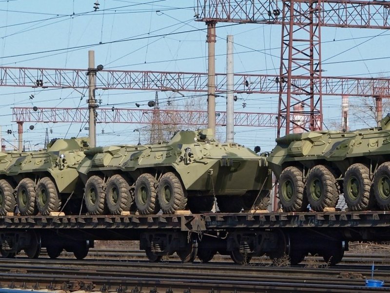 Эшелоны военной техники вс РФ