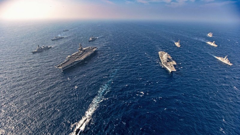 Военные морские учения США И Индии