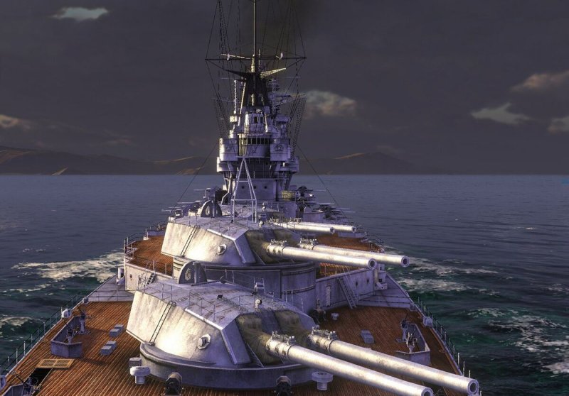 Линкор Амаги в World of Warships
