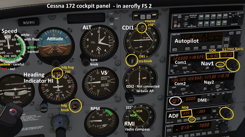 Автопилот на Cessna 172