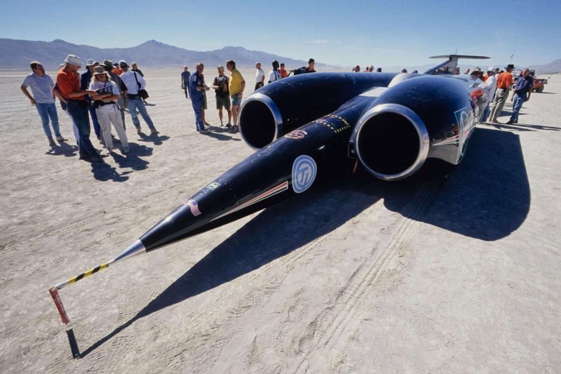 Энди Грин на Thrust SSC
