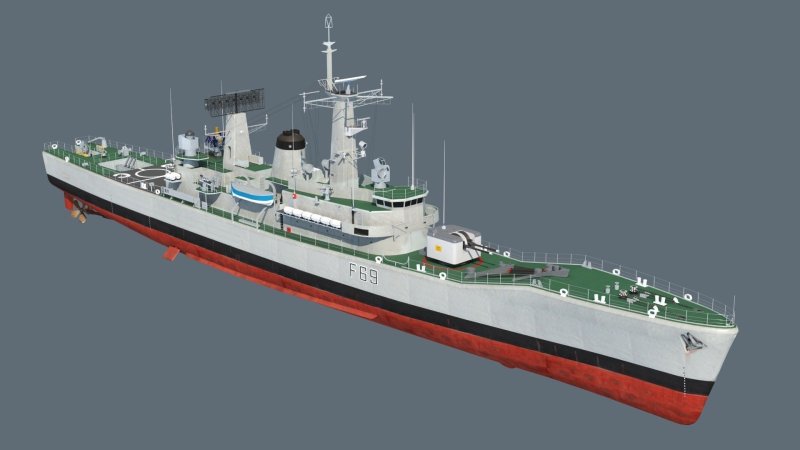 Фрегат 3d модель