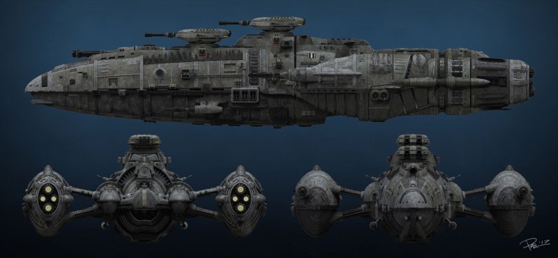 Космические корабли Sci Fi дредноут