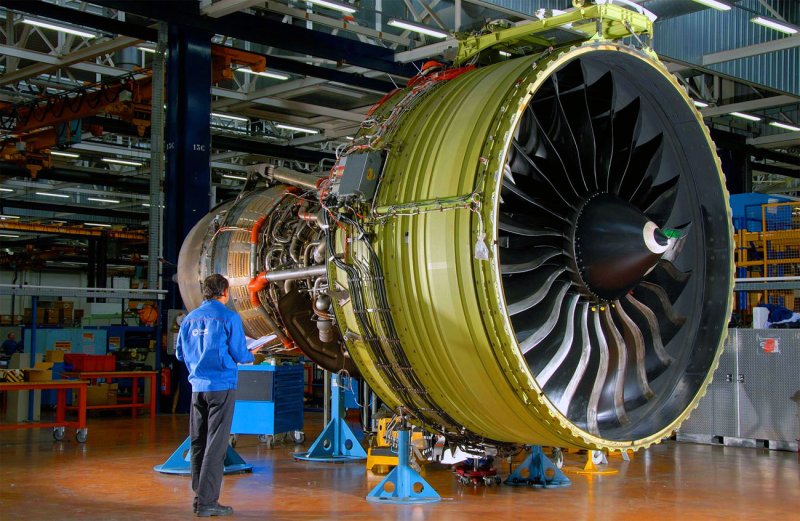 Двигатель самолета General Electric ge90-115b