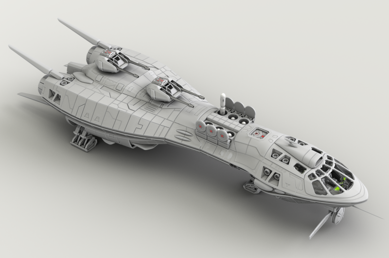 Predator wreckage of the Scout ship