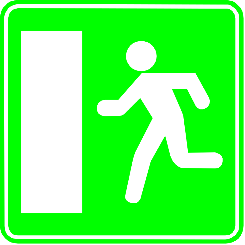 Exit дорожный знак