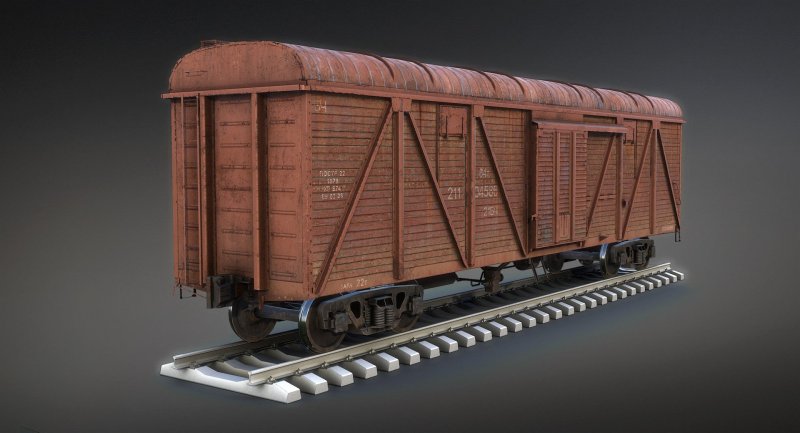 3d model Train Русич
