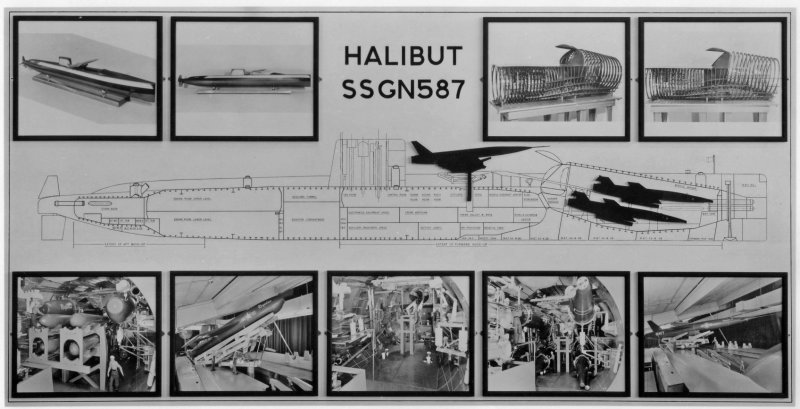 Подводная лодка USS Halibut (SSGN-587) схема