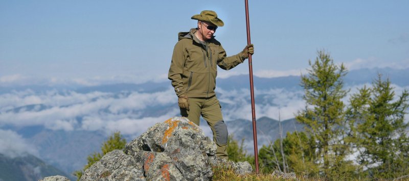 Путин в Тыве 2007