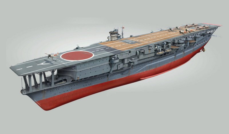Авианосец Kaga модель